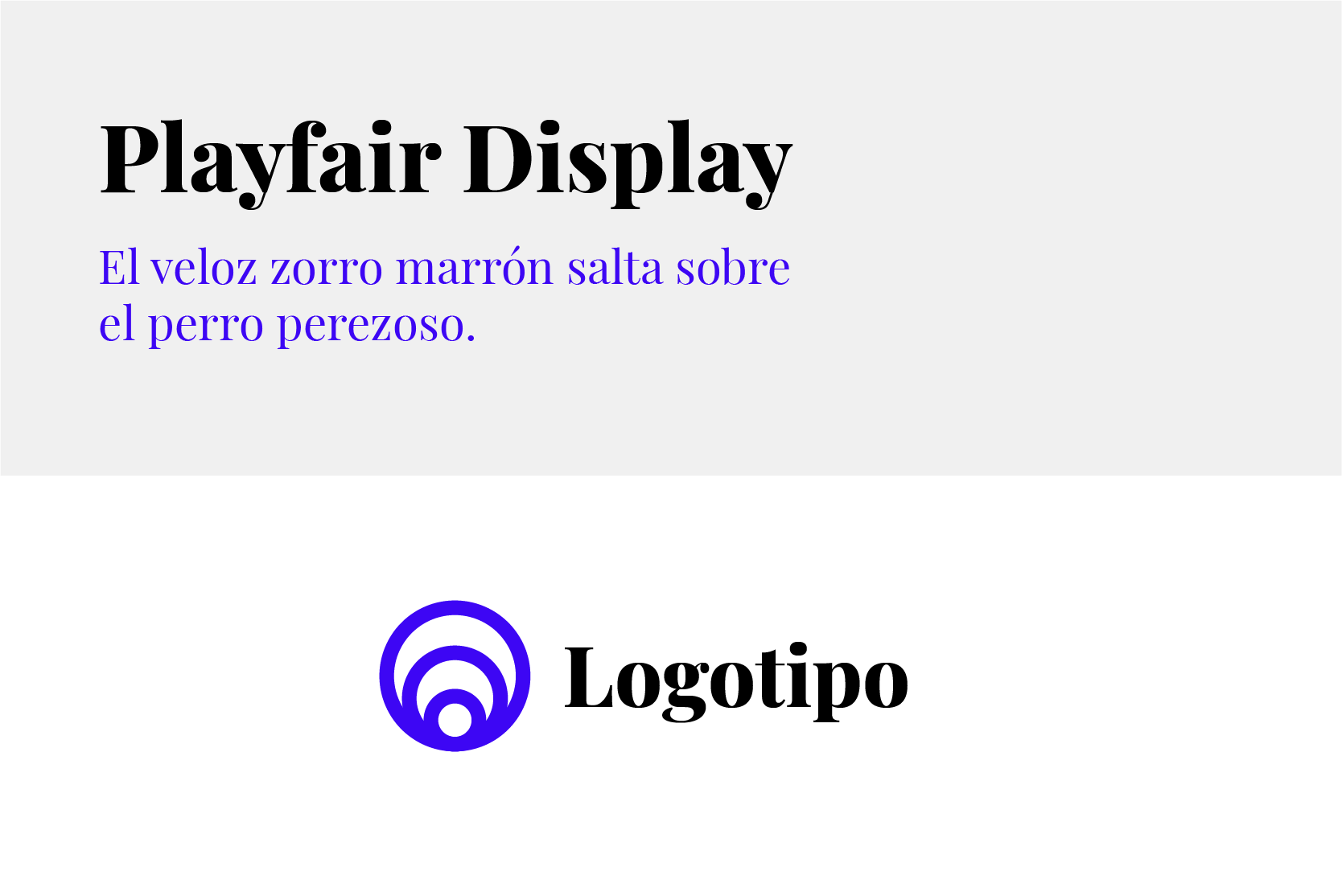 Tipografía Playfair Display para logos Google Fonts
