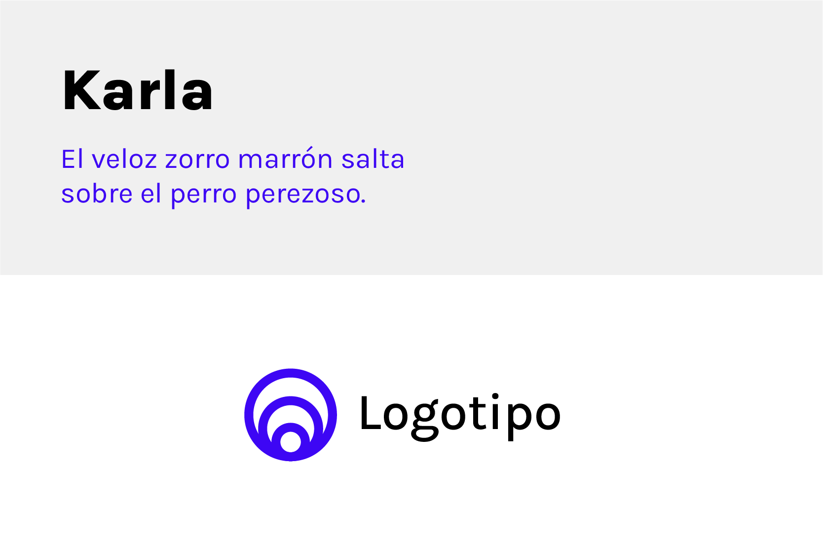 Tipografía Karla para logos Google Fonts