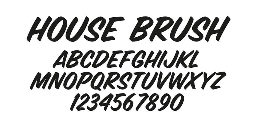 Tipografía House Brush de House Industries