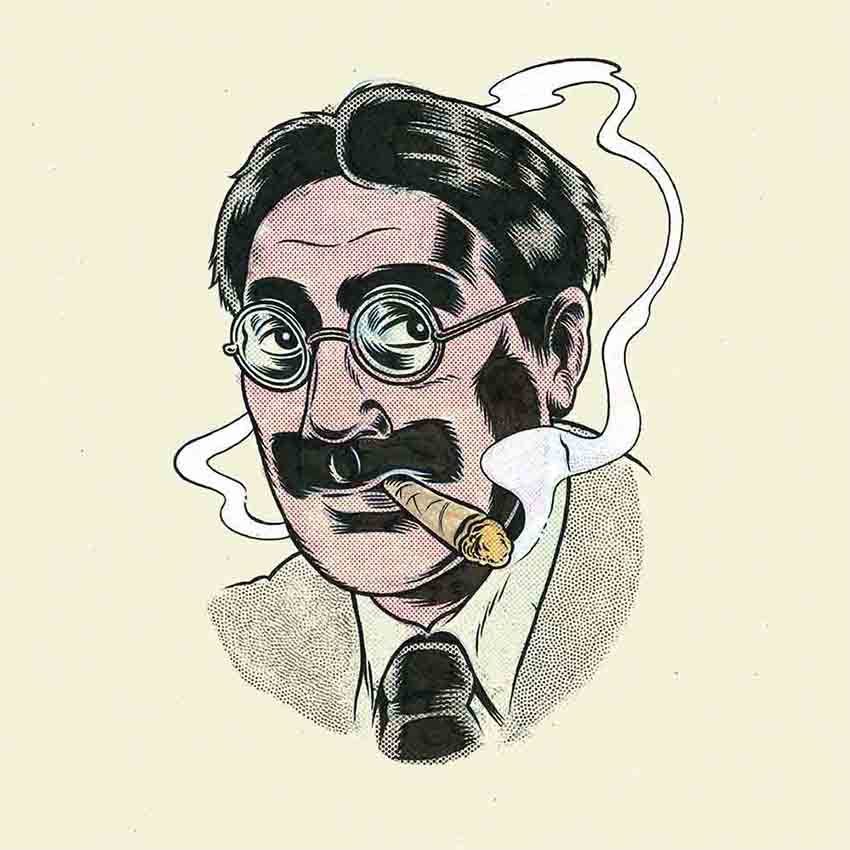 Retrato Groucho Marx - Ink Bad Company