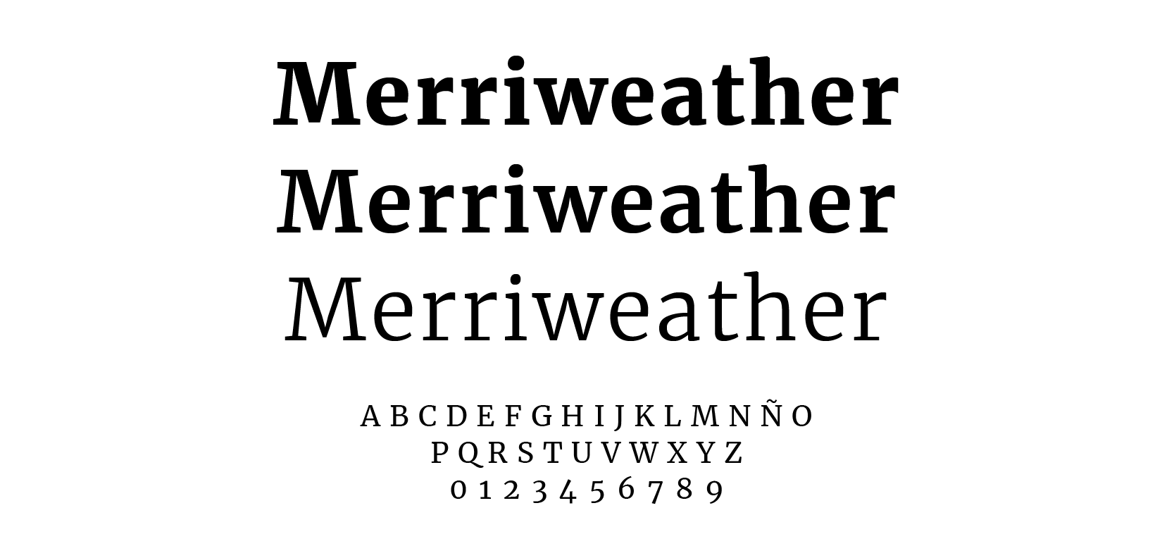 Merriweather Tipografía Google Fonts