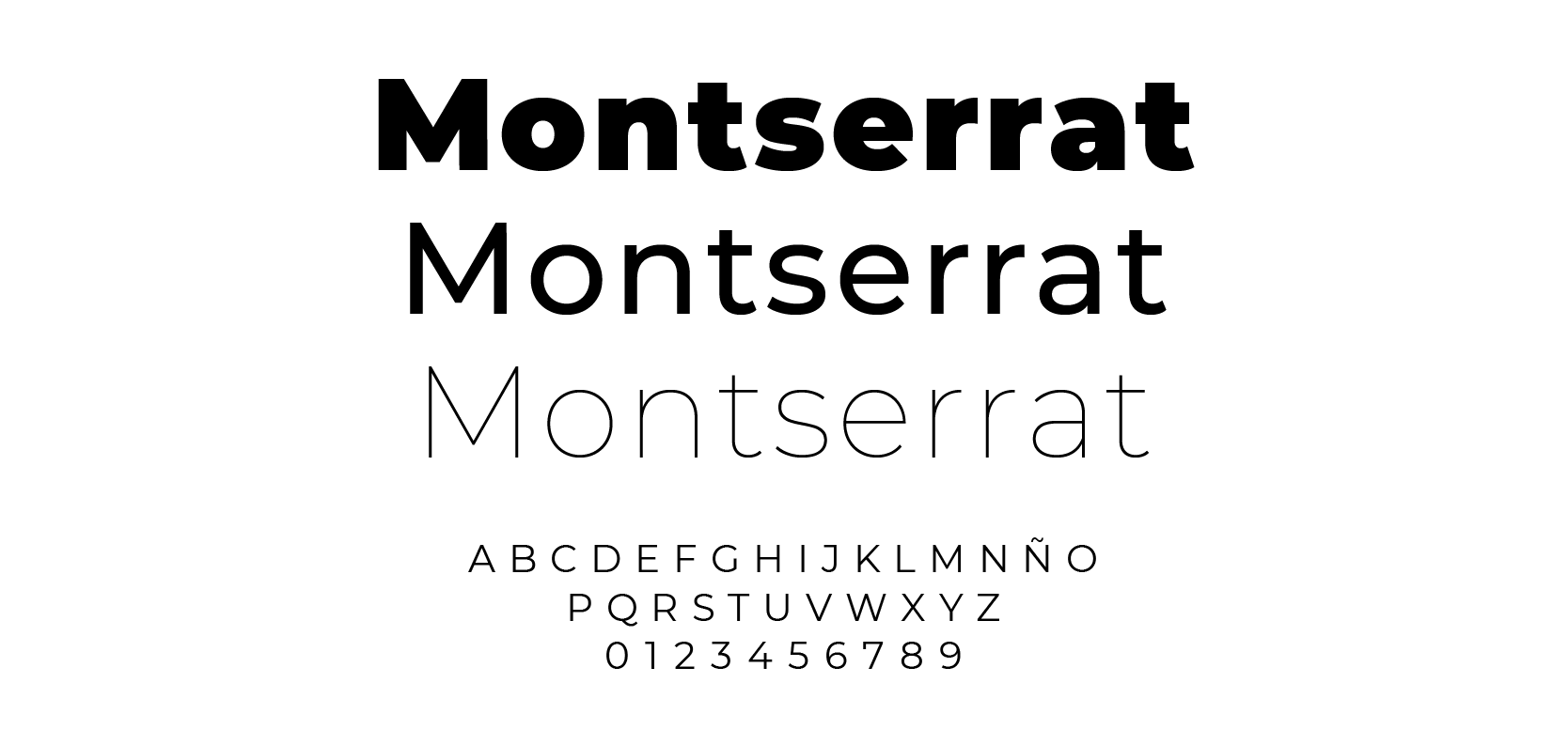 Montserrat Tipografía Google Fonts