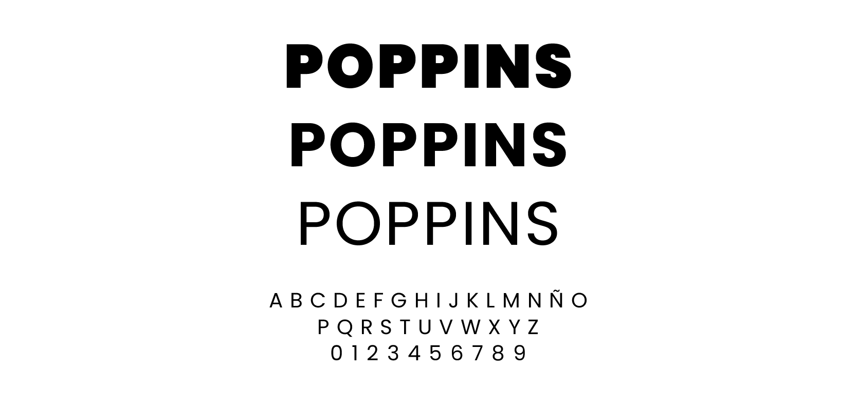 Poppins Tipografía Google Fonts