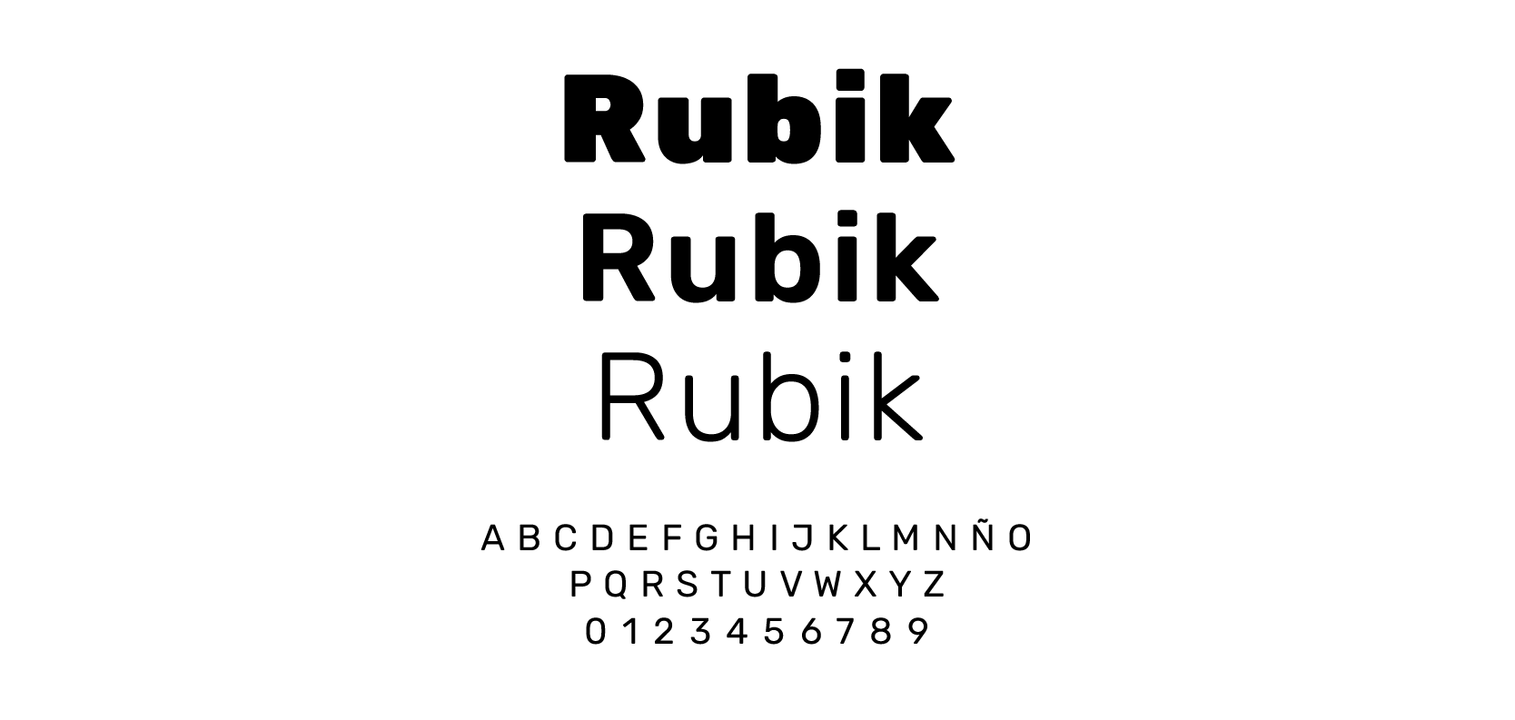 Rubik Tipografía Google Fonts