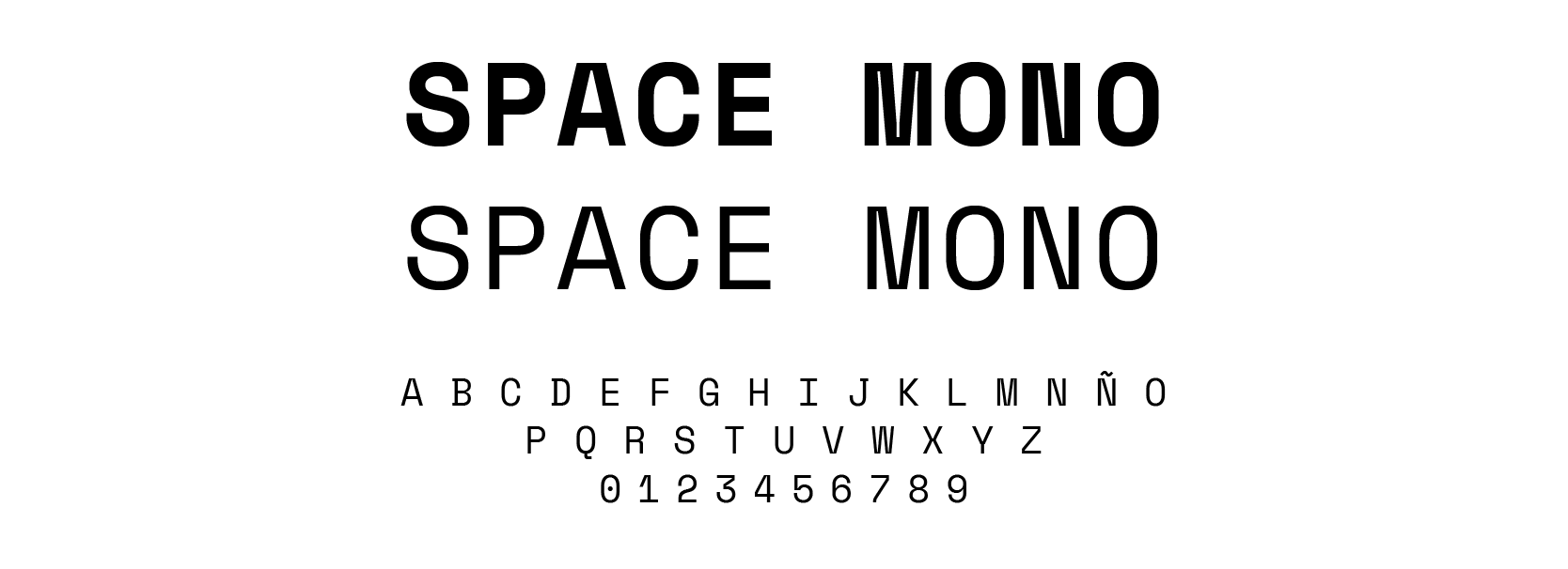 Space Mono Tipografía Google Fonts