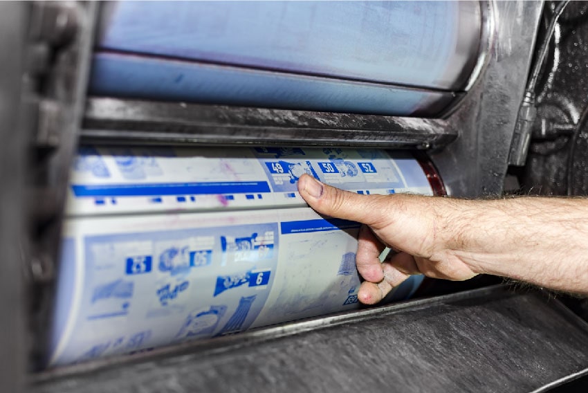 placas litográficas imprenta