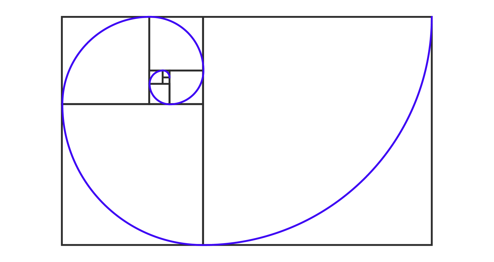 Espiral de oro Fibonacci Proporción Aurea