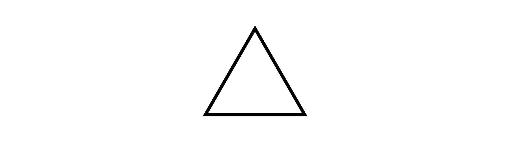 psicología de la forma triángulo