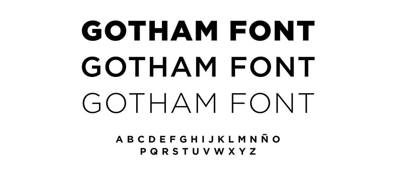 Tipografía Gotham Tobias Frere Jones Sans Serif Identidad Visual