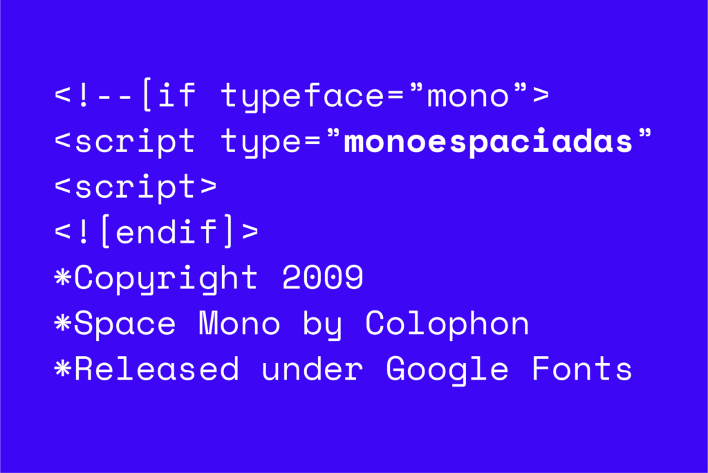 Tipografías Monoespaciadas Lenguajes de Programación