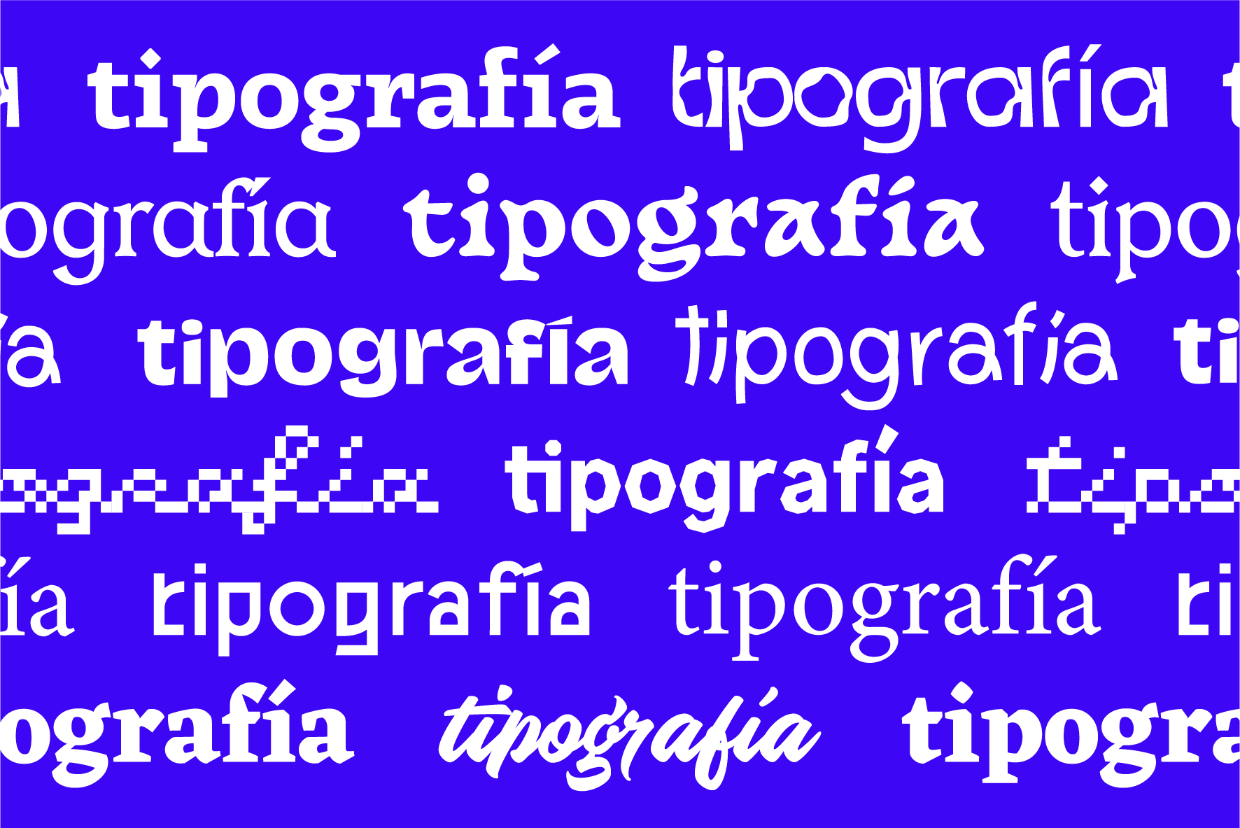 tipografías variadas